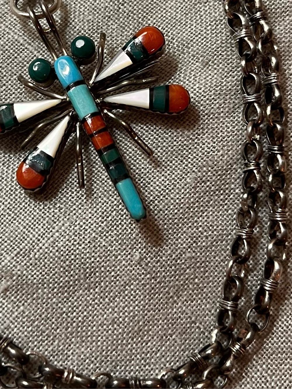 Zuni Dragonfly Necklace